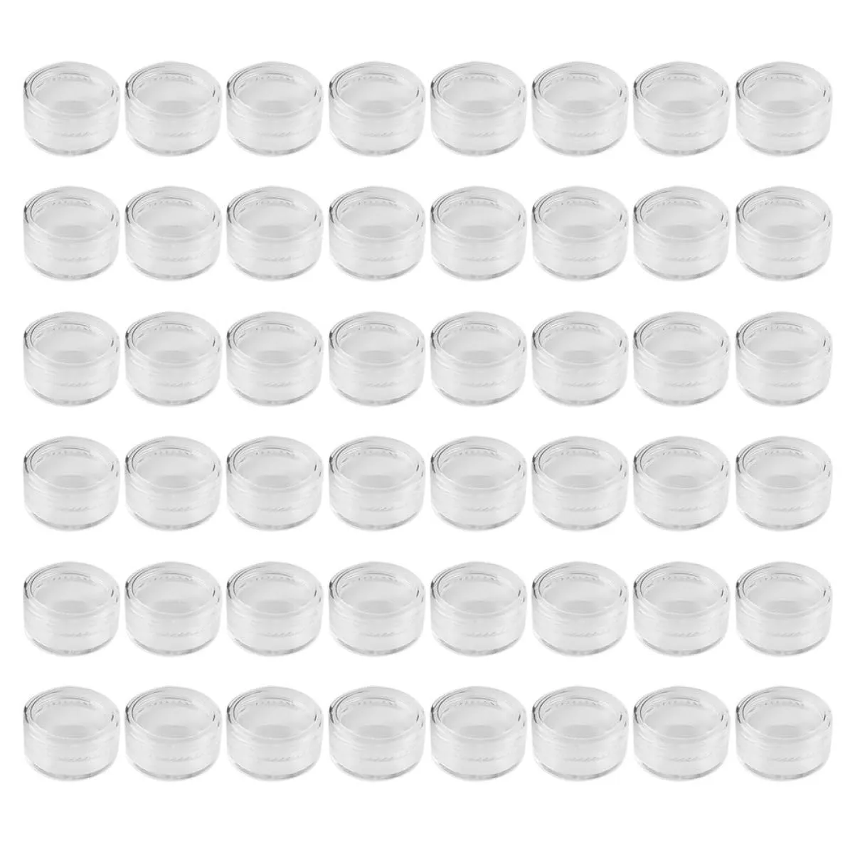 100pcs Clear Glitter Cosmetic Sample Containers Empty Jars for Lip Balm Creams and Makeup Design for Travel and Use Stylish and Storage