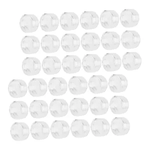 100pcs Clear Glitter Storage Jars Lids Empty Containers for Cosmetics Lip Balm Creams and Projects Travel-friendly and Easy to Identify Contents