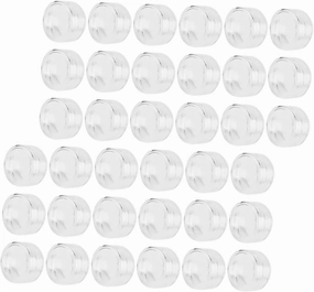 100Pcs Clear Glitter Storage Jars Lip Gloss Scrub Containers Durable Stylish Travel Friendly Empty Jars for Makeup Craft Supplies Easy Identification