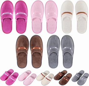 10 Pairs Non Slip Disposable Slippers for Guest Spa Slippers Men and Women Washable Reusable House Comfort Soft Slippers for Home Indoor Party Bathroom Bedroom Hotel