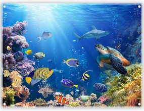 10x8ft Under The Sea Photography Backdrop Ocean Underwater World Background Aquarium Coral Baby Shower Decorations Birthday Party Photo Banner
