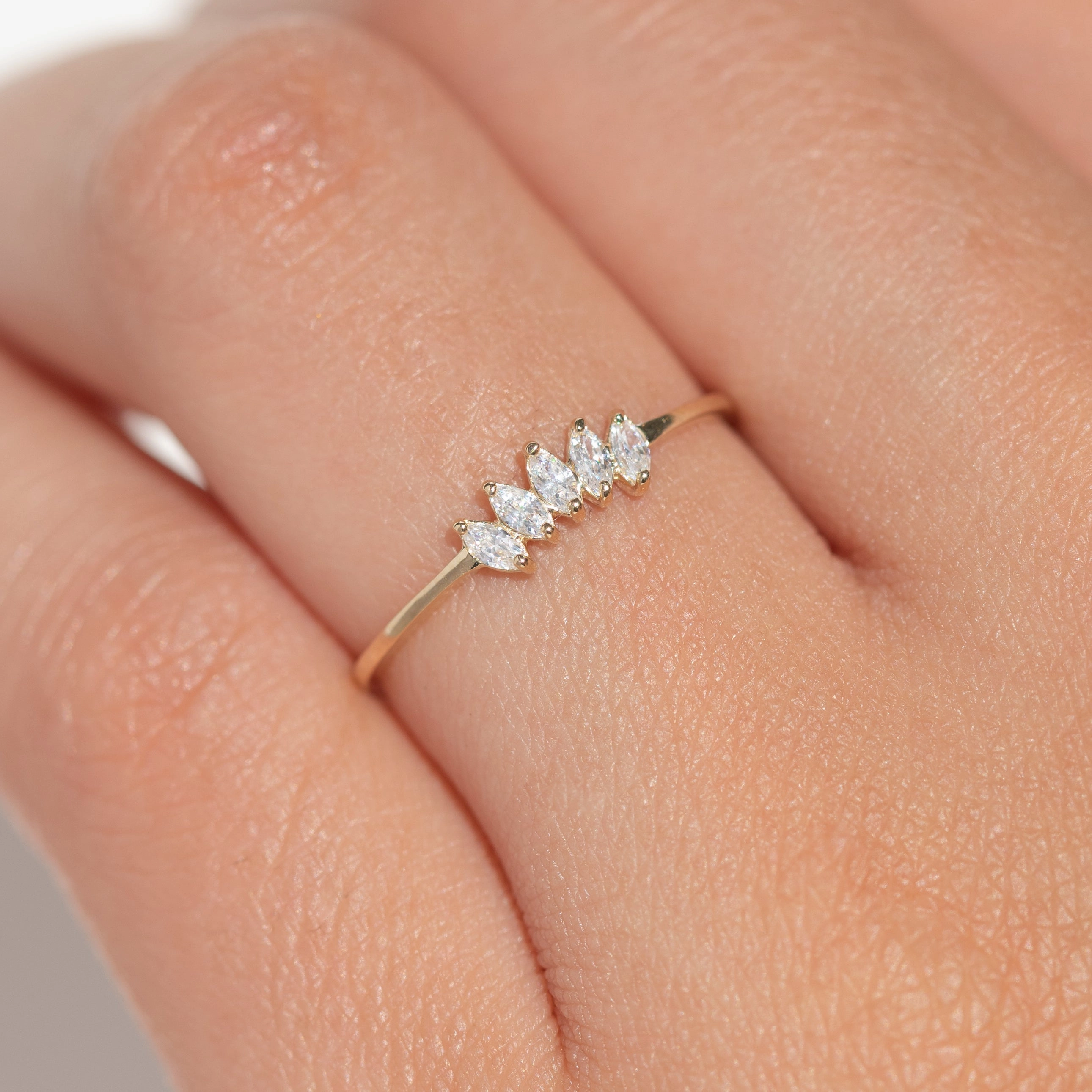 14k Solid Gold Reign Ring