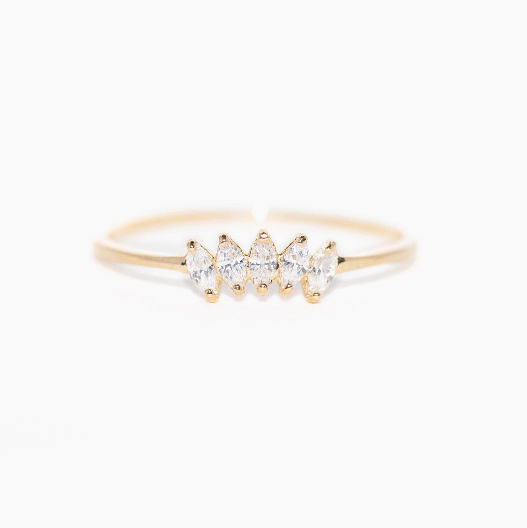 14k Solid Gold Reign Ring