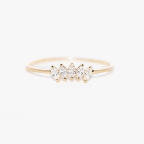 14k Solid Gold Reign Ring