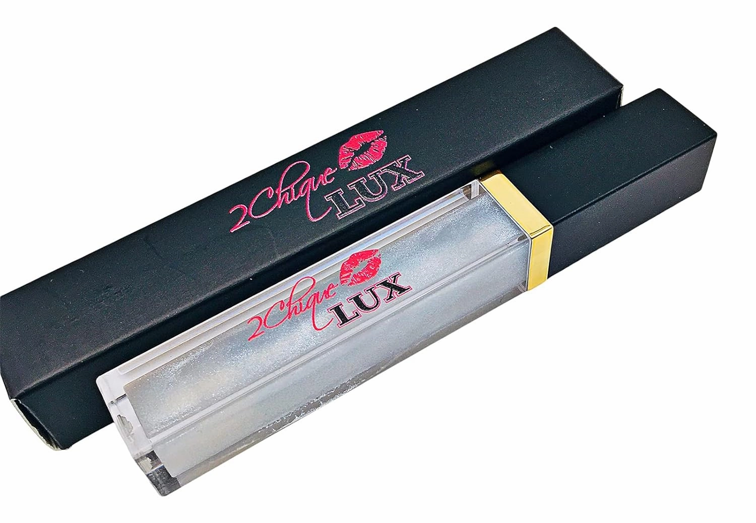 2Chique Lux Vegan Moisturizing Lip Gloss Cruelty Free High Shimmer Lip Gloss (#16 Beige)