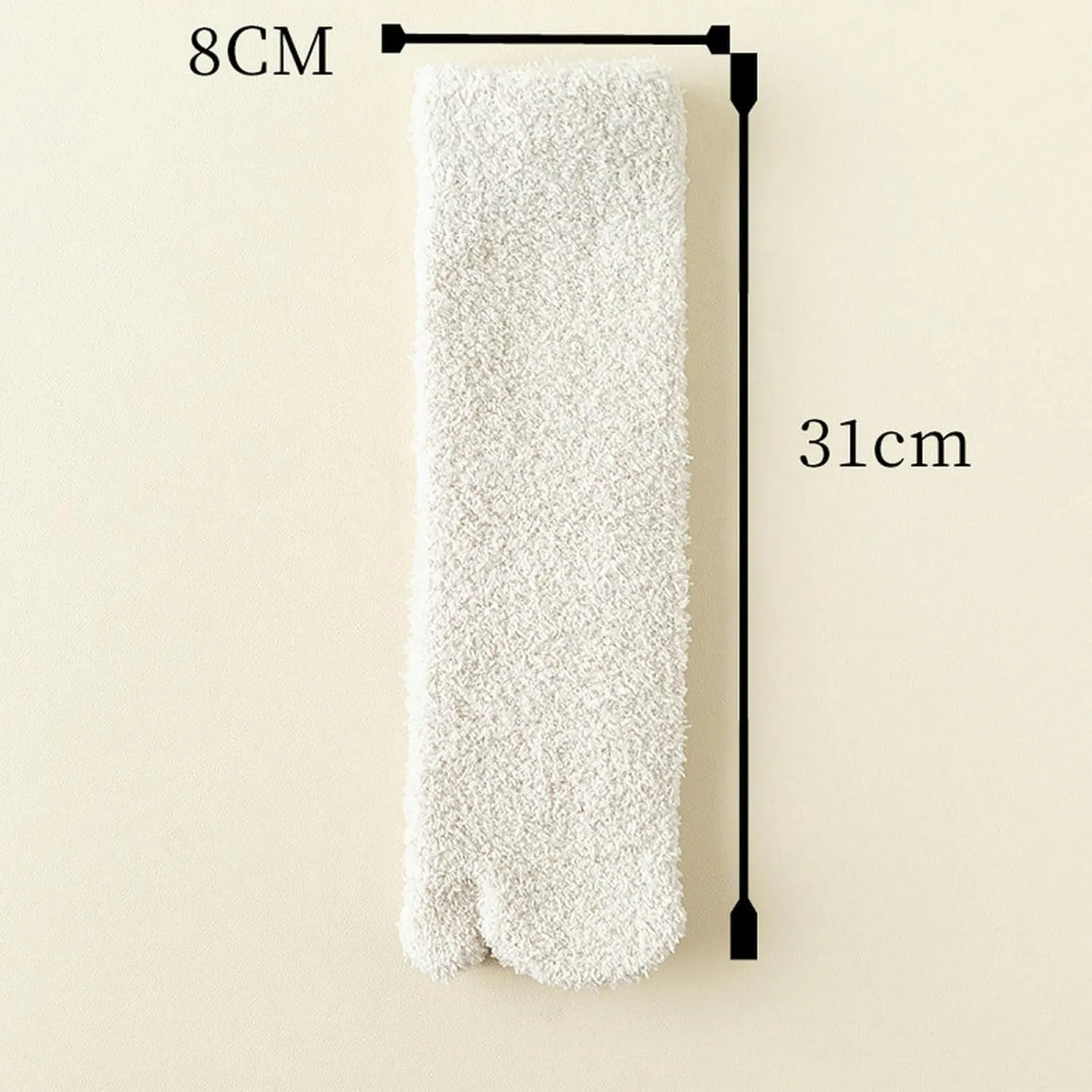 3 pairs - coral fleece winter fleece women's thickened warm split-toe socks