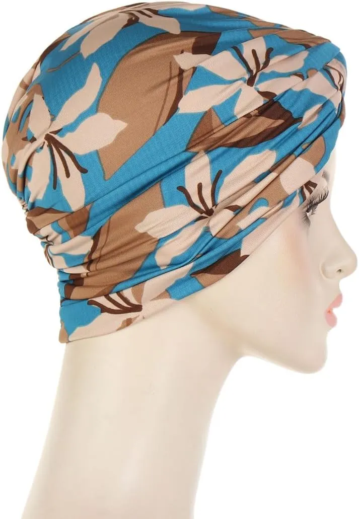 3Pack Chemo Turban Headwear Soft Cancer Cap for Women with Hair Loss