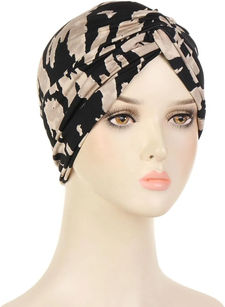 3Pack Chemo Turban Headwear Soft Cancer Cap for Women with Hair Loss