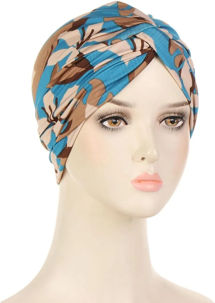 3Pack Chemo Turban Headwear Soft Cancer Cap for Women with Hair Loss