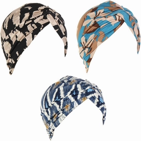 3Pack Chemo Turban Headwear Soft Cancer Cap for Women with Hair Loss