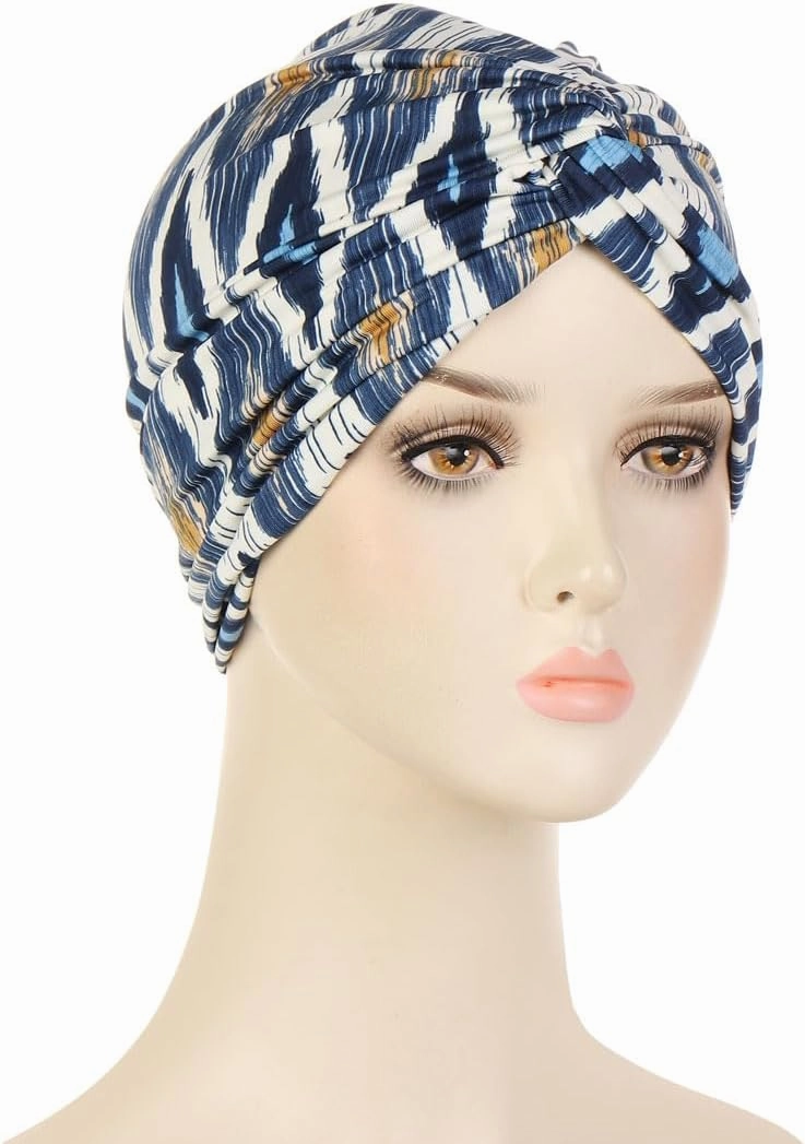 3Pack Chemo Turban Headwear Soft Cancer Cap for Women with Hair Loss