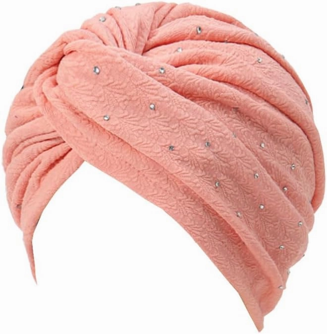 3Pieces Turbans for Women Soft Pre Tied Knot Fashion Cancer Turban Cap Chemo Headwrap Sleep Hat