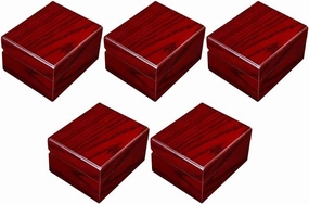 5x Wood Single Watch Box Bangle Bracelet Storage Case Retail Display