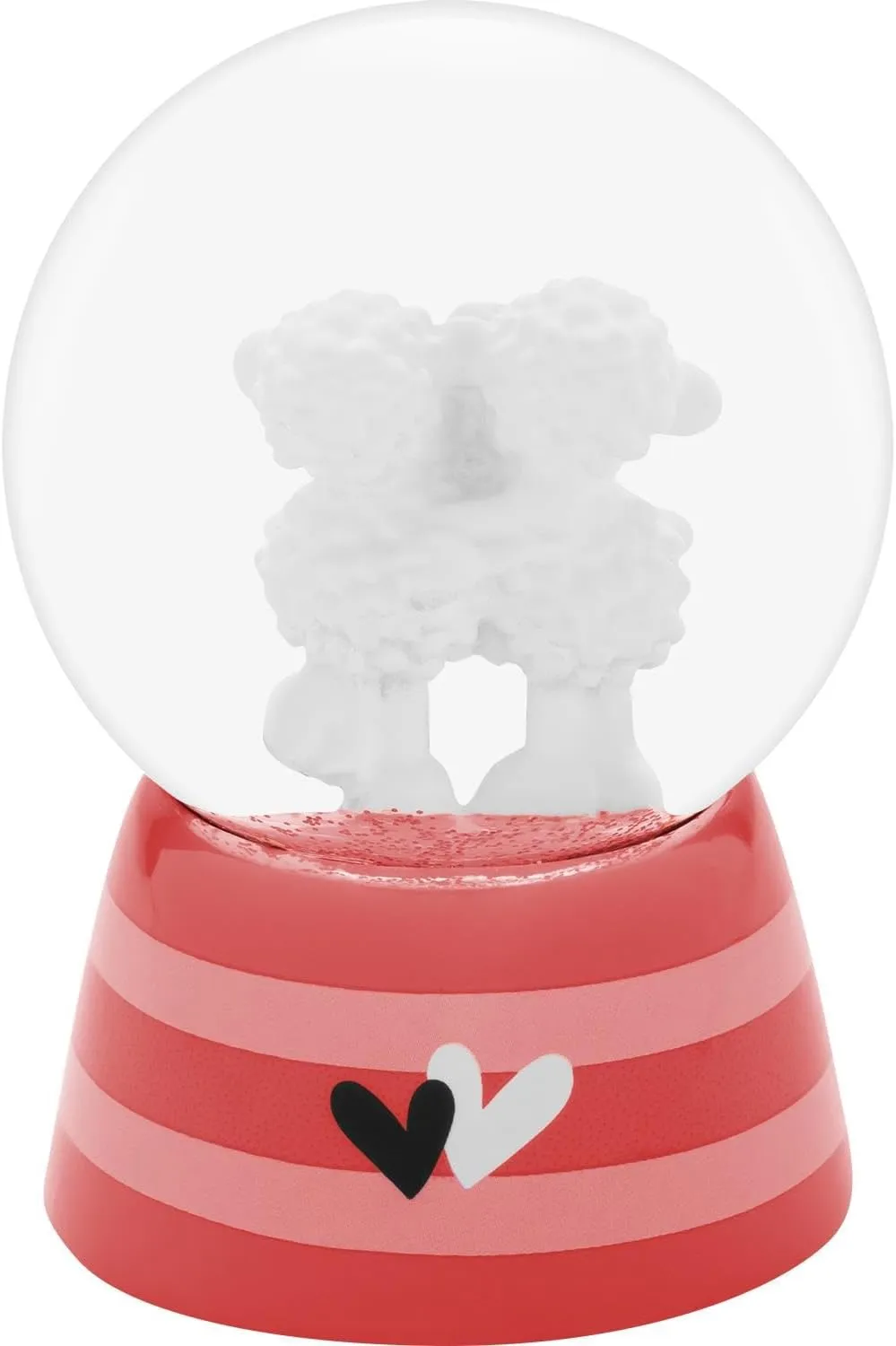 73794 Dream Globe with Glitter, Saying on The Base, Height 6.5 cm, Polyresin