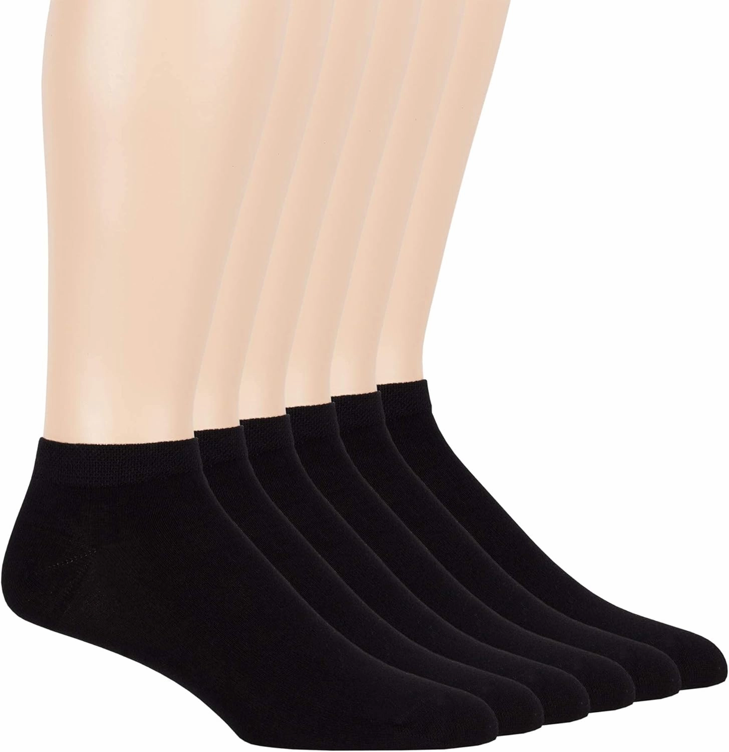 7BIGSTARS KINGDOM Men Viscose From Bamboo Ankle Sock - 6 Pack -M/L- Thin-Low Cut Seamless Black Grey White Brown Beige