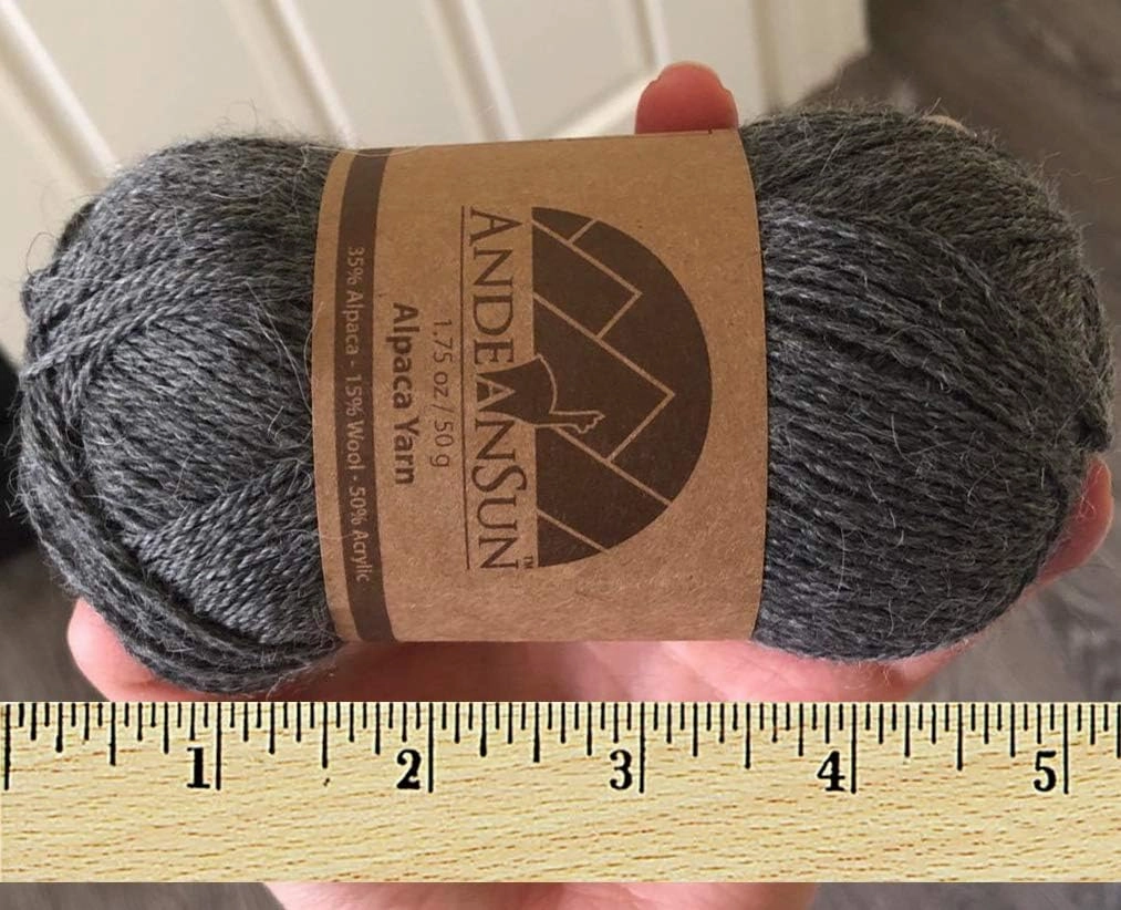 (3 Small Gorgeous Skeins) Alpaca Yarn Blend Umayo [657 Yards Total], #2 Fingering (Coral)