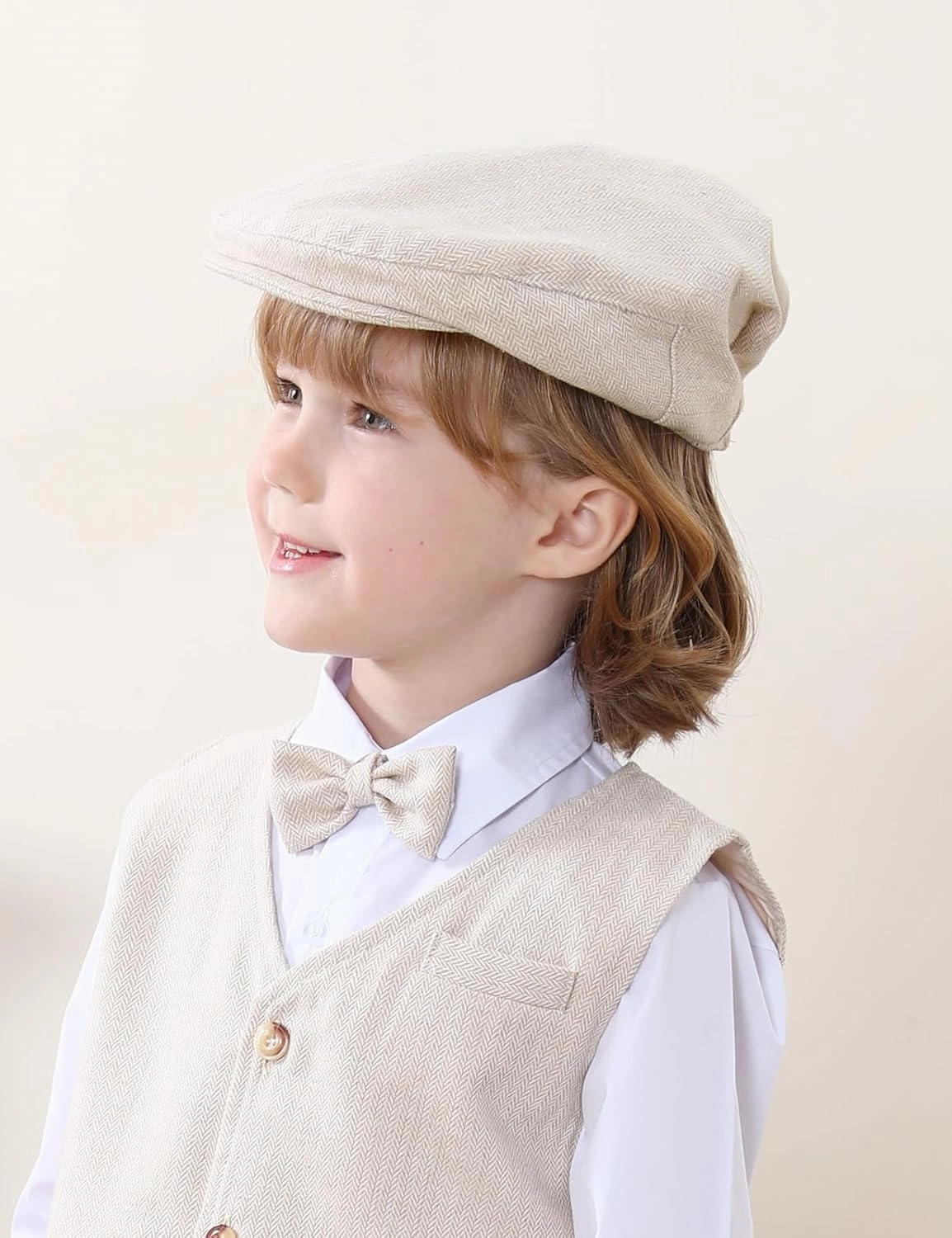 A&J DESIGN Baby Boys Tweed Vintage Drivers Cap Kids Beret Hat