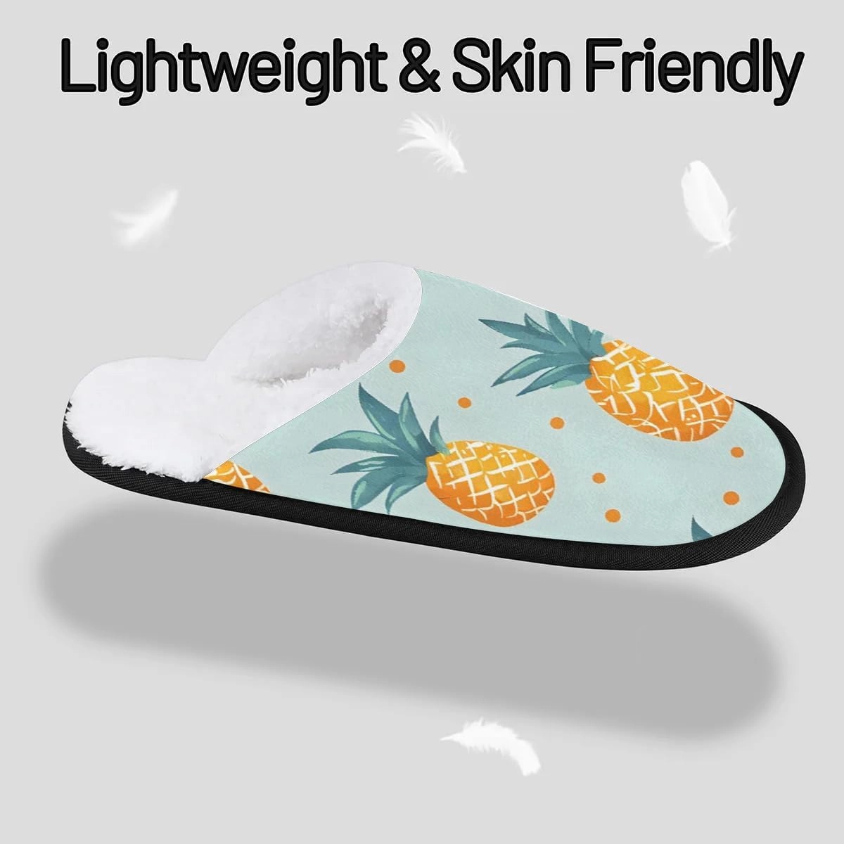 Abstract Dots Pineapple Slippers for Women Soft Non-Slip Indoor Slippers Home Slippers