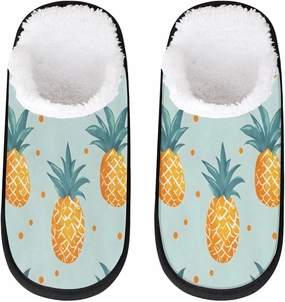 Abstract Dots Pineapple Slippers for Women Soft Non-Slip Indoor Slippers Home Slippers
