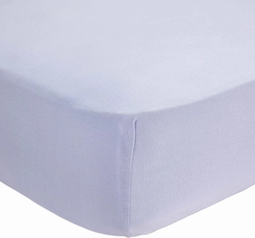 Abstract Fitted Bed Sheet - Ultra Soft Jersey 100% Cotton Sheets - Snug Fitted Bed Sheets for Narrow Twin/Army Cot/Rv Bunk/Camping Cot - Breathable Fabric - Deep Pockets Up to 12 Inch - Blue, 33"x75"