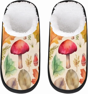 Abstract Leaf Slippers for Women Soft Non-Slip Indoor Slippers Home Slippers
