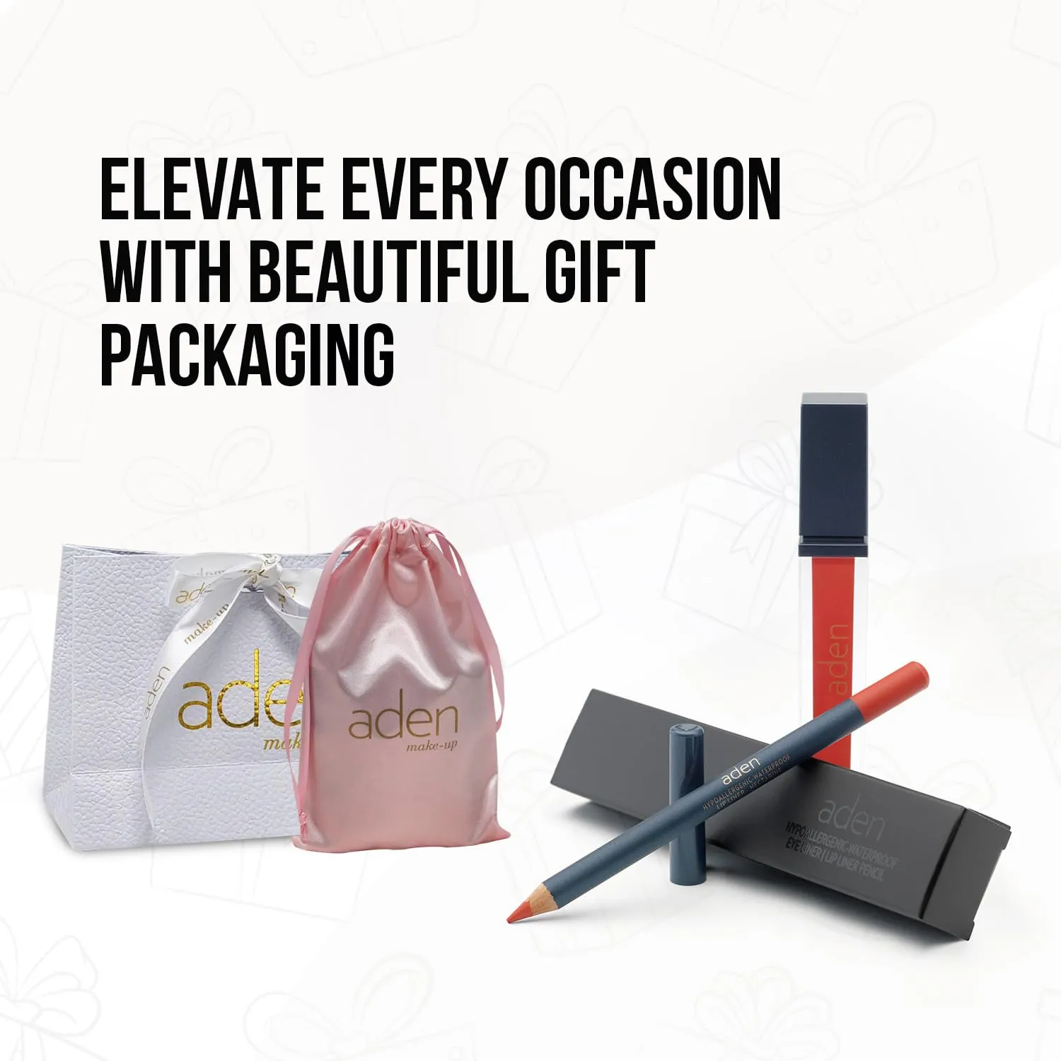 aden - 2 in 1 - Matte Liquid Lipstick & Lip Liner Set - 7ML - Non-Smudge & Quick Drying - Highly Pigmented - Long Duration with Hydration - Made in Italy (13 Sweet Peach)