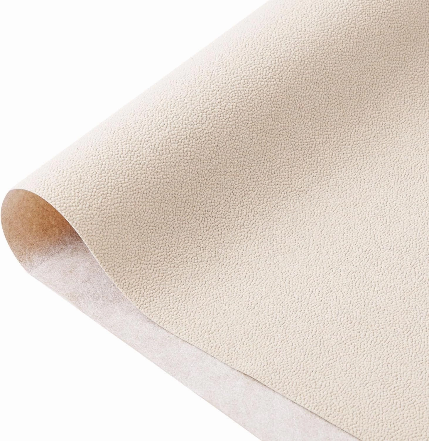 Adhesive Sheets Self Adhesive Felt Fabric DIY Velvet Fabric Flocked Felt Sheets for Art & Crafts, Jewelry Box Felt Liner 14.2" x 98" (Light Beige)