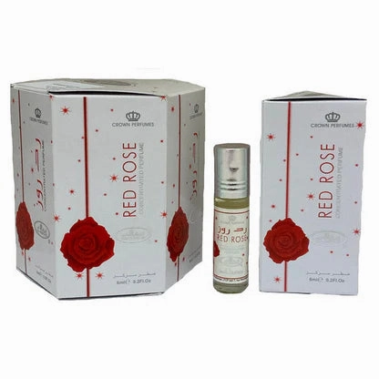 Al Rehab Red Rose Concentrated Oil Perfume Roll on 6 x 6ml