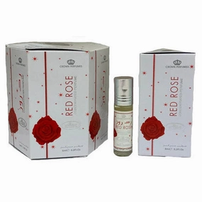 Al Rehab Red Rose Concentrated Oil Perfume Roll on 6 x 6ml