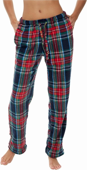 Alexander Del Rossa Women's Soft Warm Fleece Pajama Pants, Long Lounge Bottoms