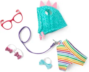 American Girl Truly Me 18-inch Doll Fancy Pet Fashion Accessories with Harness, Leash, Hoodie, and Glasses, For Ages 6 