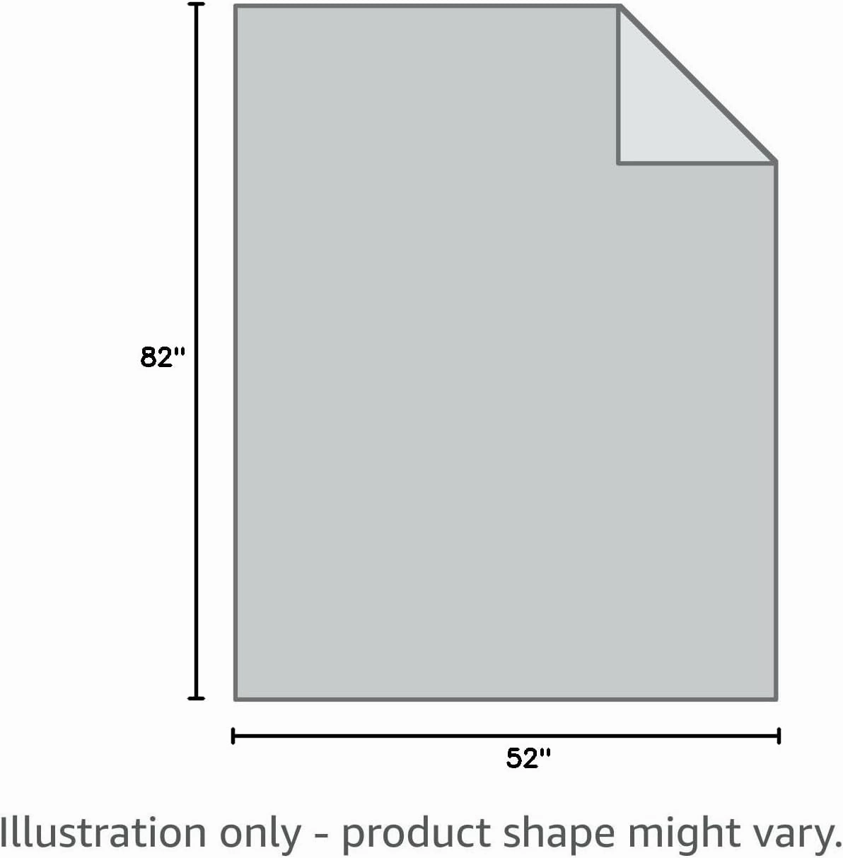 Ameritex Pet Bed Blanket Reversible 100% Waterproof Velvet Super Soft for Sofa and Bed (52x82 Inches, Light Grey Grey)