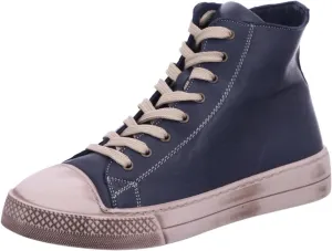 Andrea Conti Women's Hi-Top Trainers Sneaker, d Blue Cream Used, 10