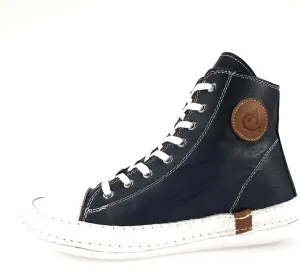 Andrea Conti Women's High Top Trainers, D Blue, 7 Women