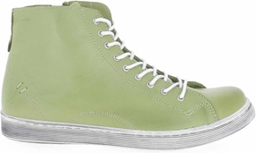 Andrea Conti Lace-Up Boots 0341500 High-Top Trainers Lace-Up Boots, Green, 5 Women