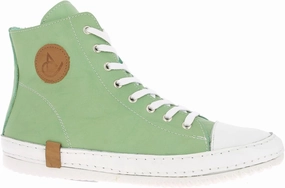 Andrea Conti Women's High Top Trainers, Pastel Green, 8 Women