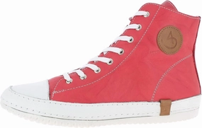 Andrea Conti Women's High Top Trainers, red, 5 Women