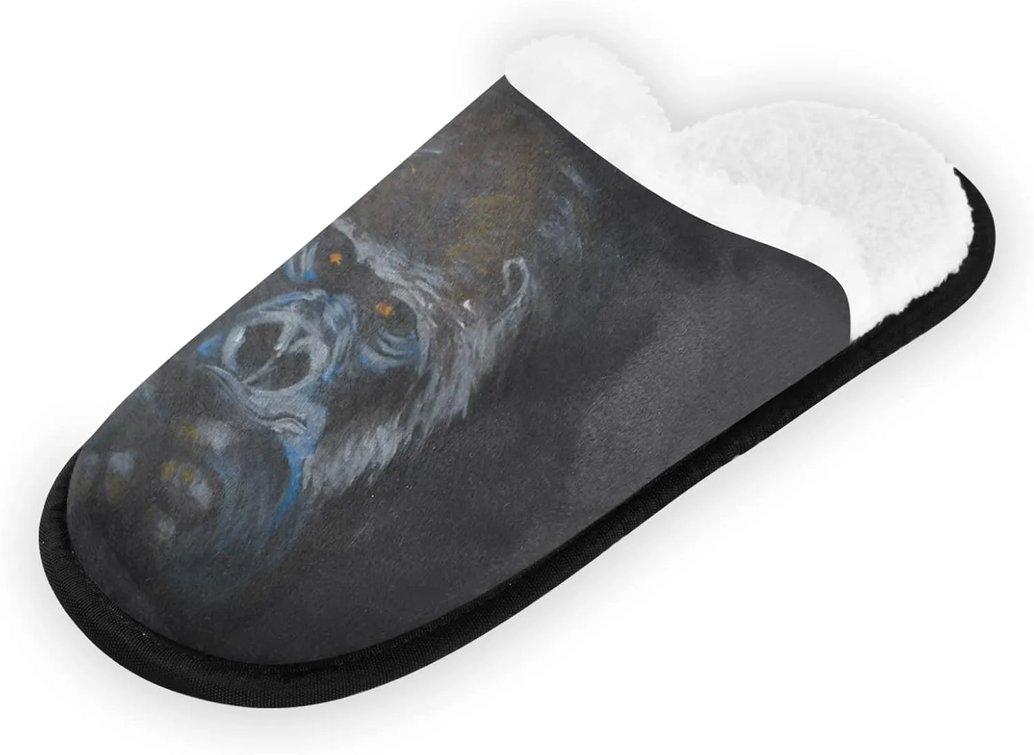 Animal Gorilla Men's and Women's Slippers, Comfort Soft Plush Coral Fleece Non Slip House Slippers Home Shoes Indoor and Outdoor