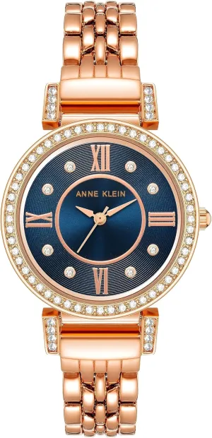 Anne Klein Women's Premium Crystal Accented Bracelet Watch, AK/2928