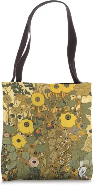 Art Nouveau Flowers, Garden and Floral Nature Art Tote Bag