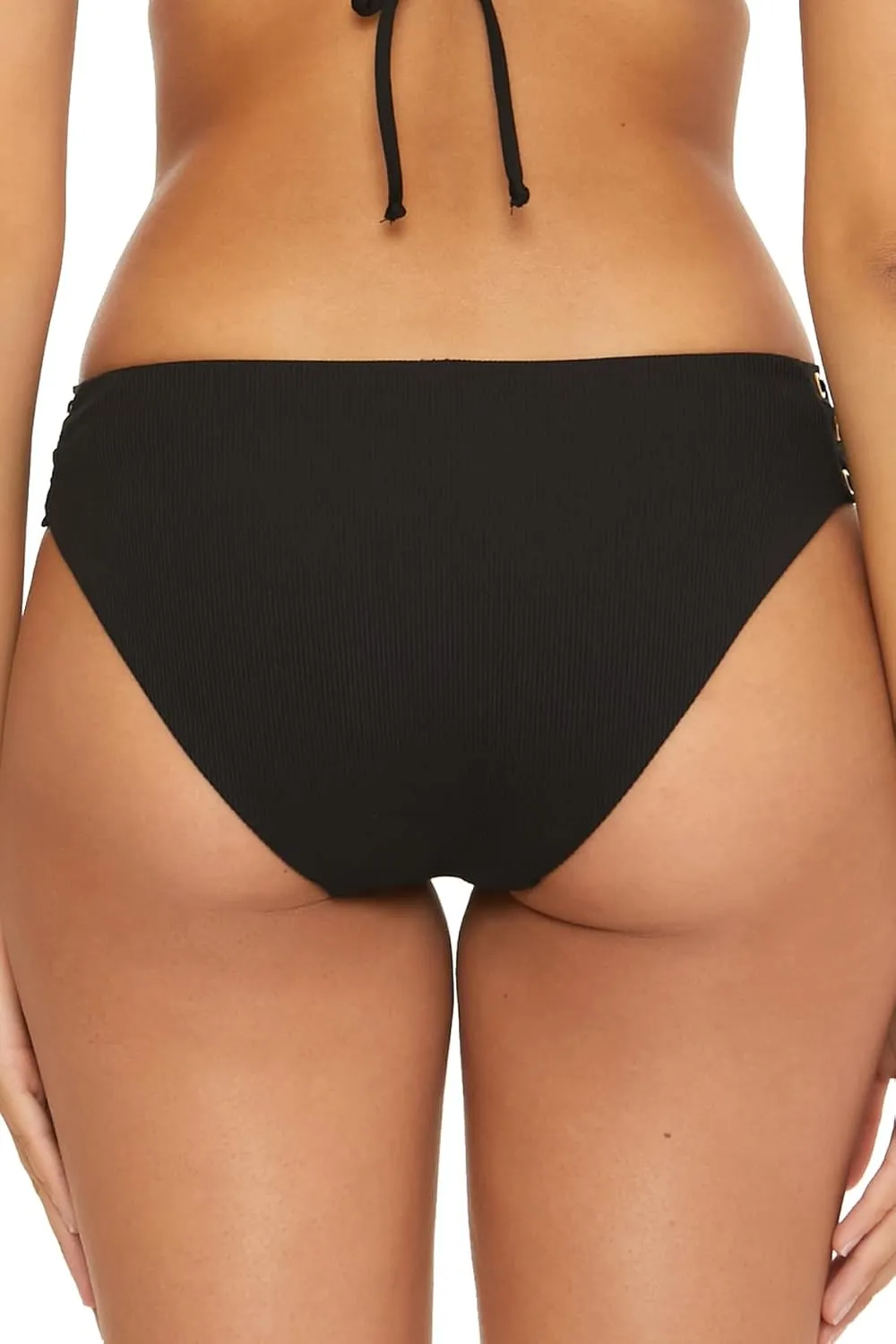 BECCA Modern Edge Hipster Bikini Bottom, Cheeky Coverage, Swimwear Separates for Women