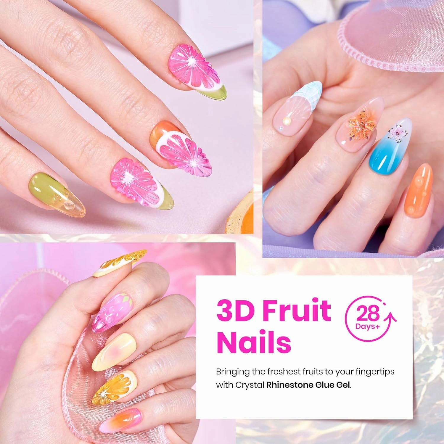 Beetles Neon Jelly Gel Nail Polish Kit,20 Colors Summer Cat Eye Glitter Soak Off UV LED Gel Nail Kit Pink Orange Blue Sunbeam Jelly with Base Matte Top Coat for DIY Nail Art Lovers & Professionals