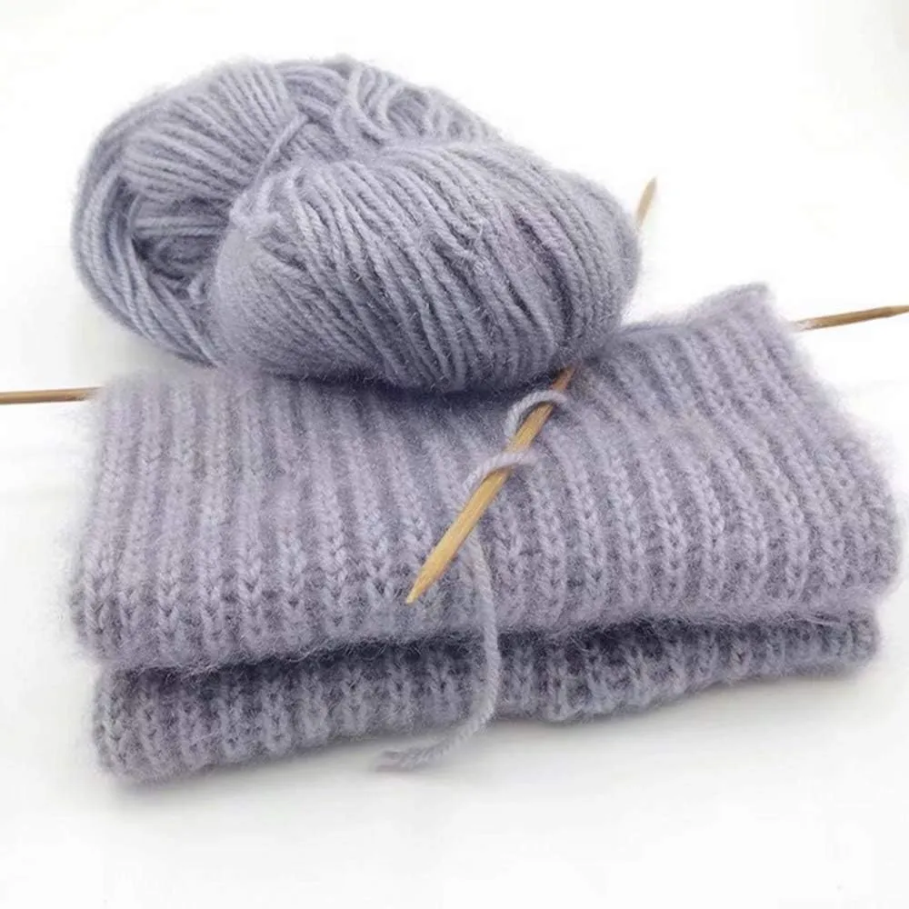 Beige Camel Squirrel Cashmere Yarn Fashion Crochet Yarn DIY Squirrel Knit Yarn Weaving Yarn Hand Knitting Yarn Knitting Materials for Winter Sweater Hat Scarf 600g/8 skeins