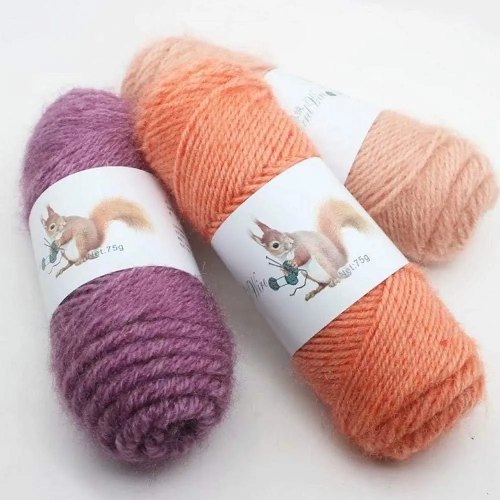 Beige Camel Squirrel Cashmere Yarn Fashion Crochet Yarn DIY Squirrel Knit Yarn Weaving Yarn Hand Knitting Yarn Knitting Materials for Winter Sweater Hat Scarf 600g/8 skeins