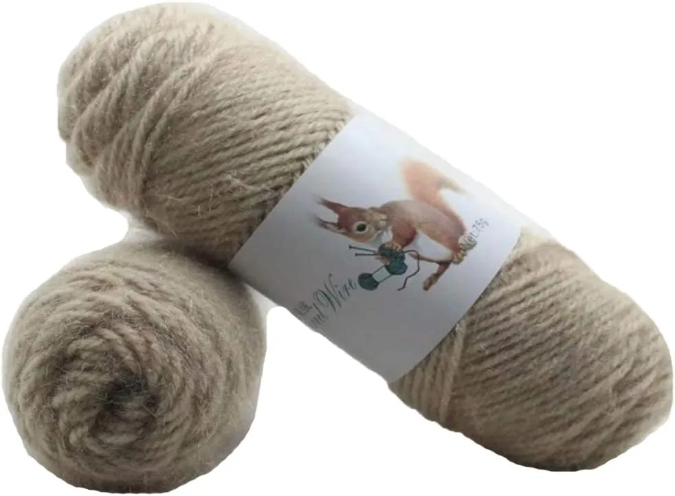 Beige Camel Squirrel Cashmere Yarn Fashion Crochet Yarn DIY Squirrel Knit Yarn Weaving Yarn Hand Knitting Yarn Knitting Materials for Winter Sweater Hat Scarf 600g/8 skeins
