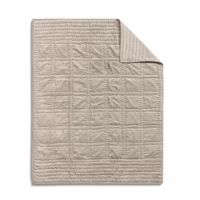 Beige Velvet Throw Blanket