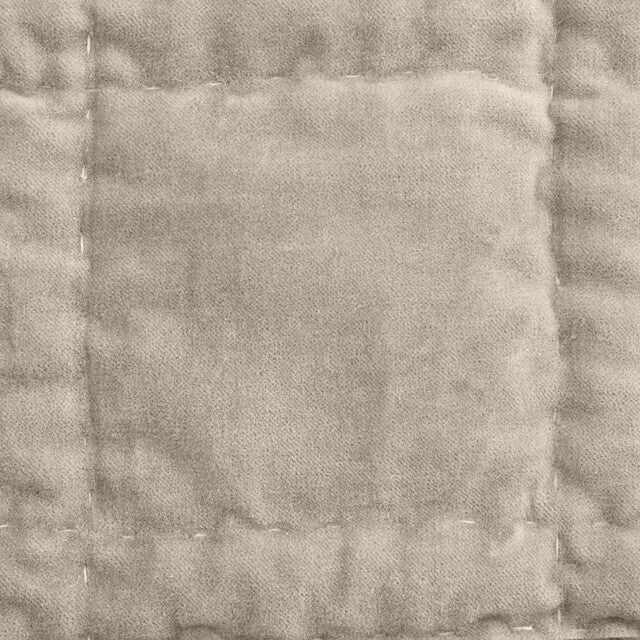 Beige Velvet Throw Blanket