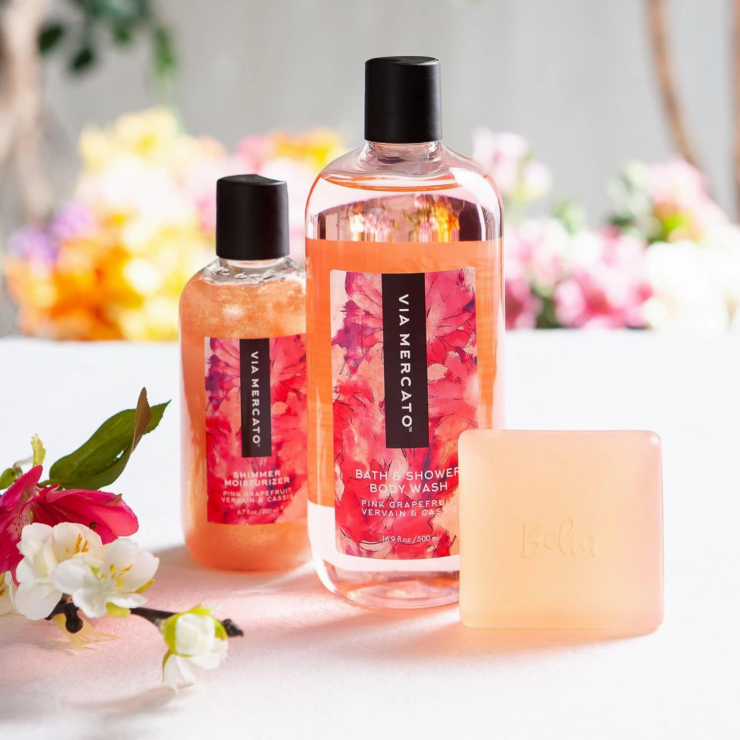Bella Collection, Hydrates & Invigorates, Shower Gel, 500 ML, No. 4 - Pink Grapefruit, Vervain & Cassis
