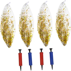 BESPORTBLE Glitter Inflatable Beach Balls Eye Catching Summer Party Decorations for Pool Garden Fun for Birthday