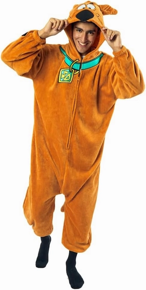 Bioworld Scooby Doo Adult Kigurumi Union Suit With Hood